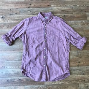 [J. Crew] Men’s Gingham Button-Down Shirt